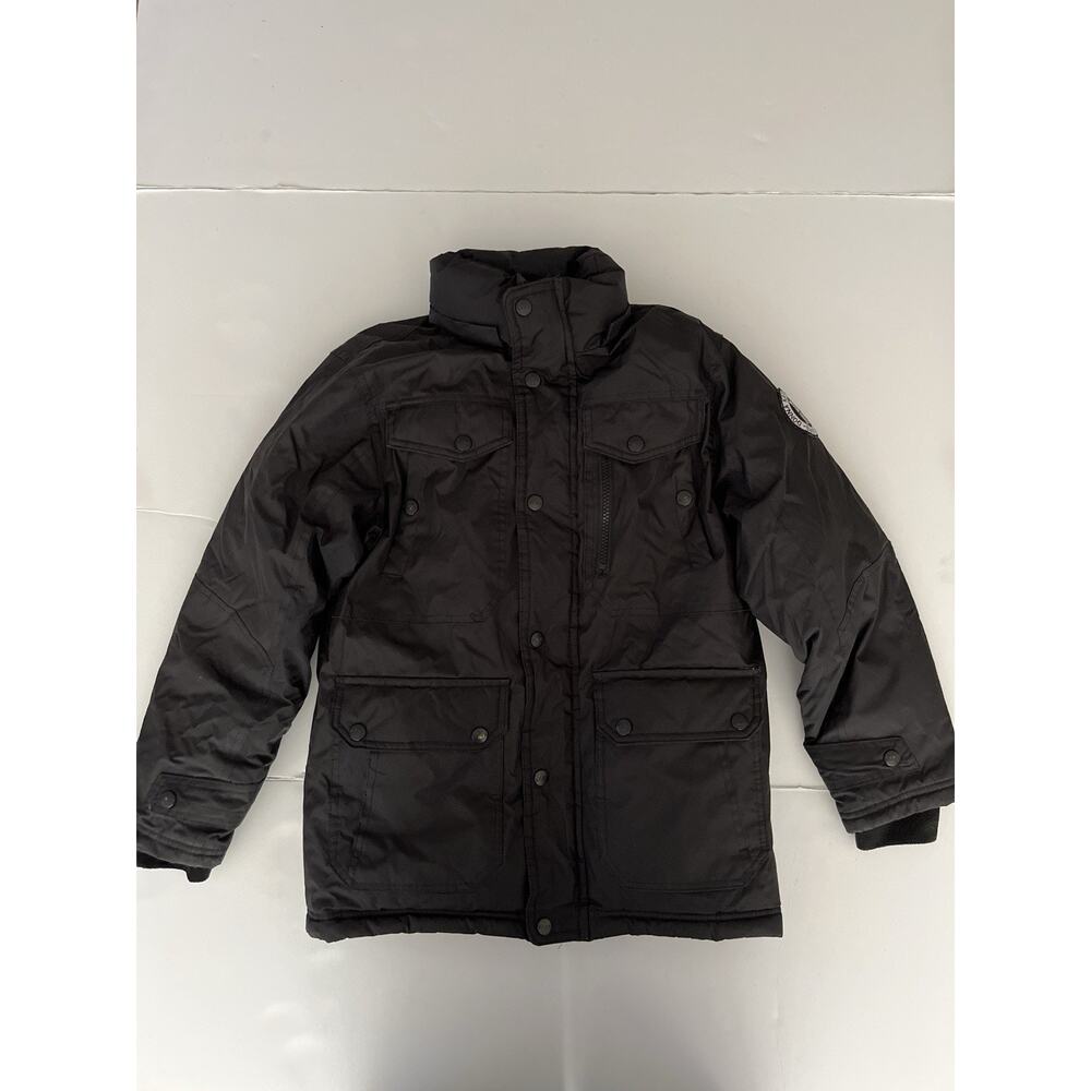 DKNY Donna Karan Puffer Snow Jacket Boy S/P (8) Black Ski Snowboard Winter